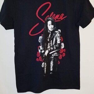 Selena Music Singer Red Mexican Rose Fan Concert Classic T-Shirt 181